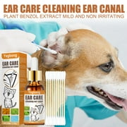 FurPet Pet Ear Cleaning Solution for Dogs and Cats, Pet Ear Cleansing Solution Wash Contains Tree Oil, Gentle and Non-Irritating, Large/Small Cats and Dogs, Puppies 50ml